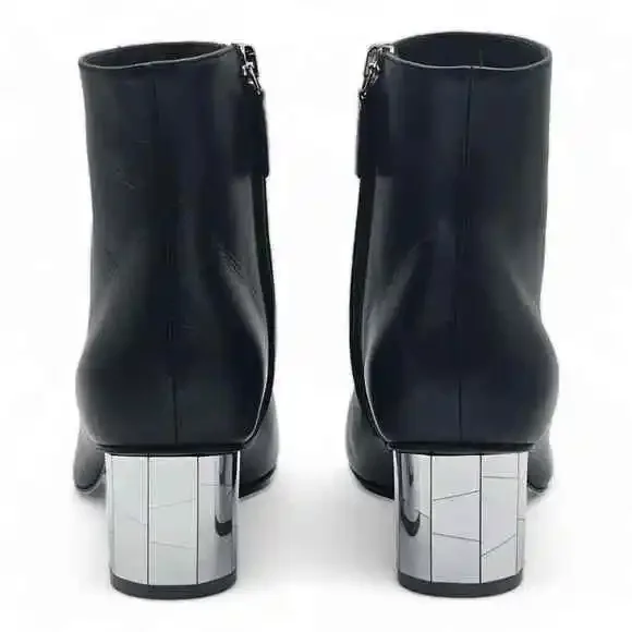 Salvatore Ferragamo Florrie Booties - Leather - Black -$995